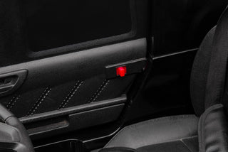 12V7A 30W*2 Four-Wheel Drive Seat One Button Start, Forward And Backward, High And Low Speed, Music, Front Light, Power Display, Two Doors Can Open, 2.4G R / C, Seat Belt Four Wheel Absorber
