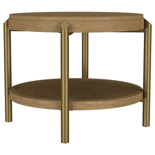 Benson - Round Table With Storage Shelf