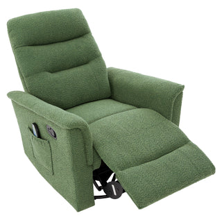 Manual Recliner Chair With 8 Point Massage And Swivel Function