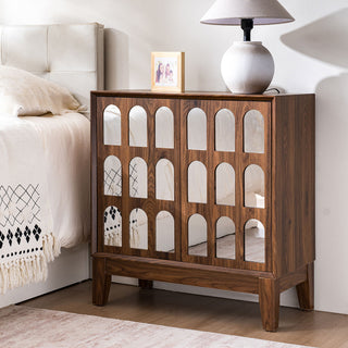 Double Door Cabinet - Walnut