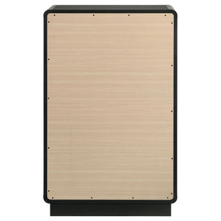 Burton - 5 Drawer Chest Of Drawers - Black
