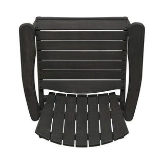 Outdoor Weather Resistant Acacia Wood Adirondack Dining Chairs (Set of 2)