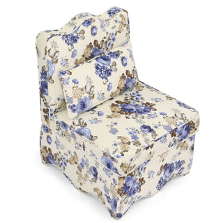 Stylish Flannel Dining Chair With Soft Cushion And Backrest