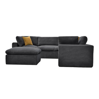 Custom Configuration Modular Sectional With Toss Pillows
