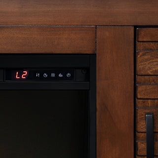 Electric Fireplace TV Stand Console For TVs Up To 95" - Whiskey