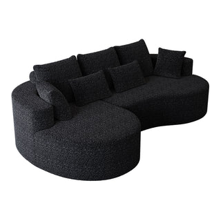 Curved Oversized Sectional Sofa With Extra Deep Seat