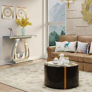 Round Mirror Coffee Table, Living Space Furniture