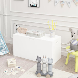 Toy Storage Organizer With Rolling Drawer, Chest With Wheels, Large Pull Out Bin For Nursery - White