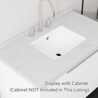 Basin Sink, Triple Faucet Holes, 2" Thick Rim, Sink Only