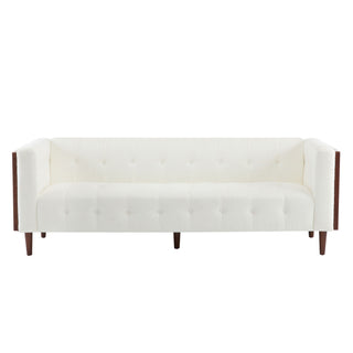 Contemporary 3 Seater Sofa With Tufted Design