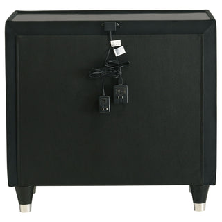 Mika - 2 Drawer LED Nightstand With USB
