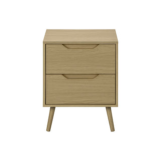Accent Table With Storage Drawers - Natural