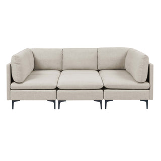 Upholstered Modular Sectional & Tall Legs