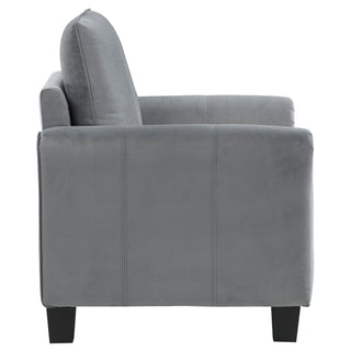 Dixon - Upholstered Rolled Arm Accent Chair - Gray