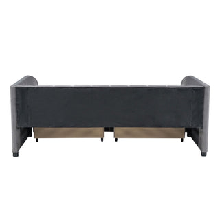 Upholstered Daybed With Ergonomic Design Backrest
