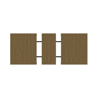 Heritage - Rectangular Dining Table With 18" Leaf - Oak Brown And Black