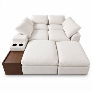 Modular Cloud Couch With Storage Console