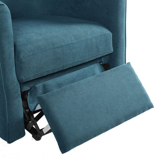 Power Lift Recliner Barrel Shape Reclining Chair With Footrest And Side Pocket