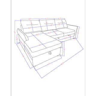 Montana - Sofabed With Storage - Gray