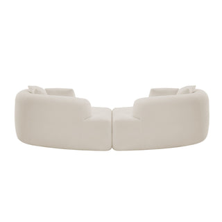 Curved 4 Seater Full Compression Sponge Sofa