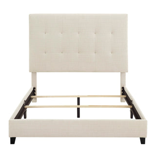 Tufted Upholstered Headboard Platform Bed