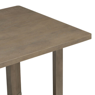 Rectangular Dining Table Set For 6 With Upholstered Barrel Back Chairs