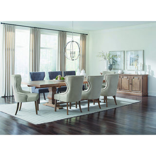 Allende - Extension Dining Table With Double Pedestal Base - Honey
