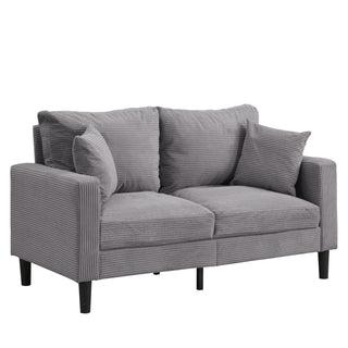 Modern Upholstered Loveseat Sofa, High Resilience