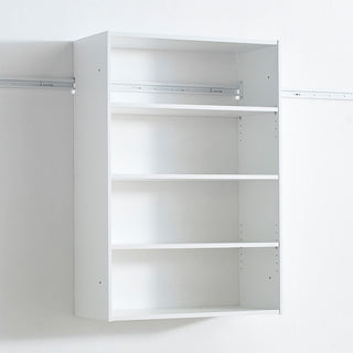 Devi - Wall Mounted Wood Closet System With Modular Units