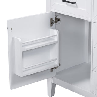 Modern Bathroom Vanity Base Only With Drawers, Freestanding Design