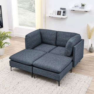 Upholstered Modular Sectional & Tall Legs