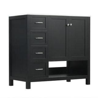 Modern Bathroom Vanity With Sink Top, 2 Doors And 2 Drawers