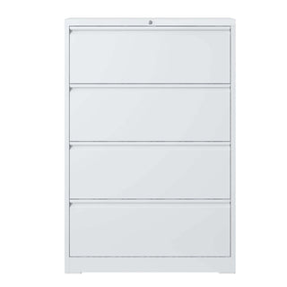 Lateral File Cabinet, Locking Heavy Duty, Anti-Tip Safety Interlock, Vertical Storage For Letter/Legal/A4 Files