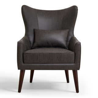 Leisure Chair With Curved Backrest