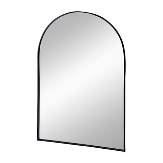 Arched Mirror With Metal Frame, Wall Mirror For Living Room Bedroom Entryway
