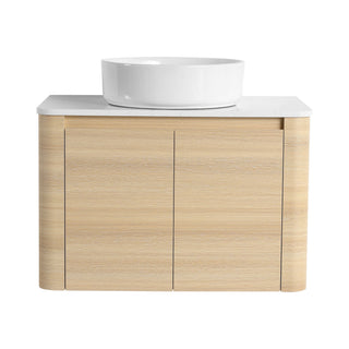 Mounted Bathroom Vanity With Art Sink & 2 Soft Close Doors
