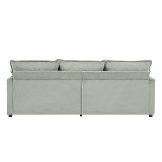 Modern 3 Seater Sofa With Side Storage Pockets For Living Room