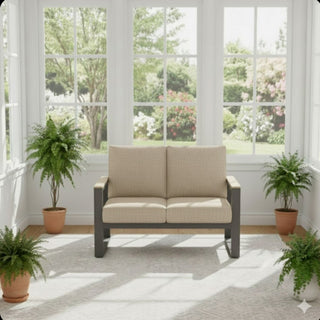 All-Weather Loveseat Sofa With Thick Cushions