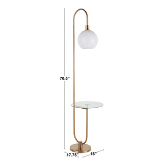 Trombone - Contemporary / Glam Floor Lamp