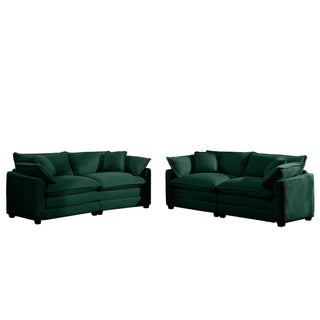 Elegant Oversized Sectional Sofa Set With Deep Seats And Flexible Layout