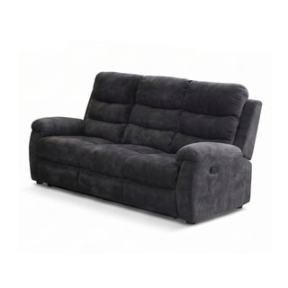 2 Piece Reclining Sofa Set, 3 Seat Sofa & 2 Seat Loveseat, 150° Recline - Dark Gray