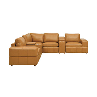 Upholstered Large Arms Sectional With Recliner Seats