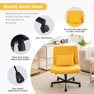 Criss Cross Office Chair With Adjustable Height, Ergonomic Design