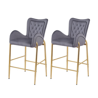 Fabric Counter Height Bar Stools (Set of 2)