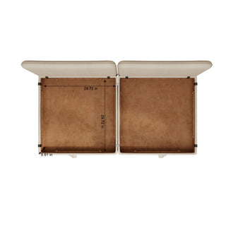 Modular Sectional Sofa With Storage, Convertible 2 Seater Sleeper Sofa - Beige
