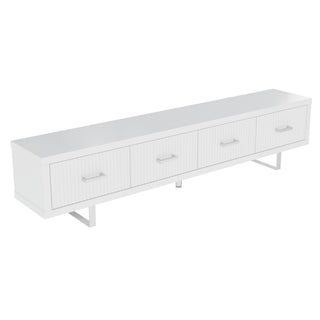 TV Stand With Slatted Drawers