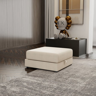 Modular Sectional Sofa With Storage, Convertible 2 Seater Sleeper Sofa - Beige