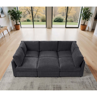 Modern Reversible Modular Sectional