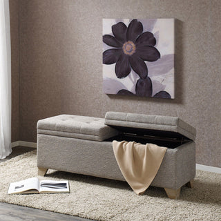 Soft Close Upholstered Storage Bench, Convenient Design