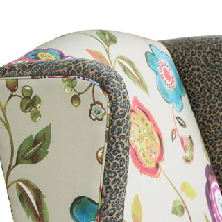 Anya - Wingback Accent Arm Chair - Blue